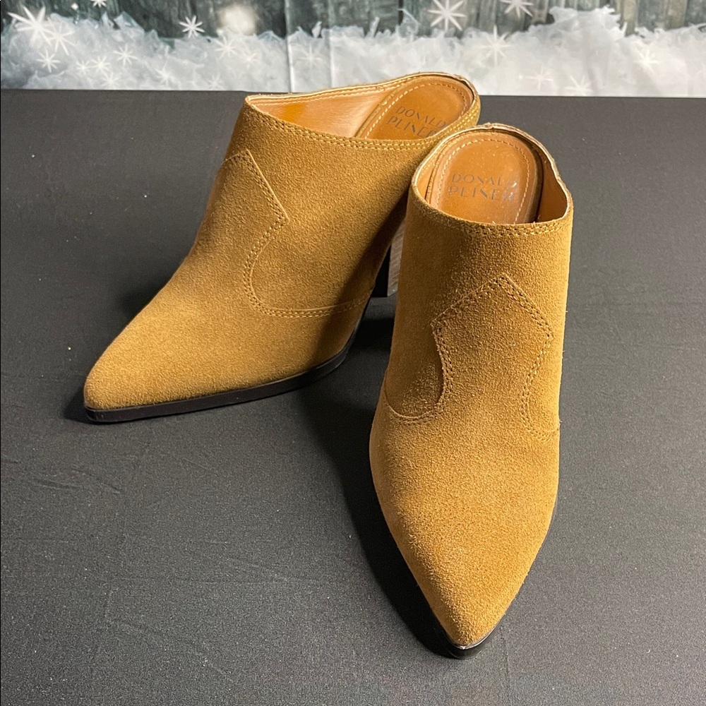 Donald J. Pliner Women's Brown Suede Mules